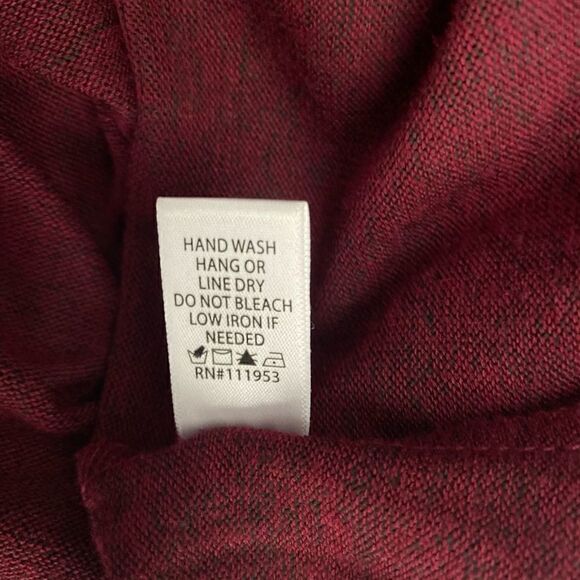 Active USA Burgundy Hooded Long Sleeve Sweater - Picture 7 of 7